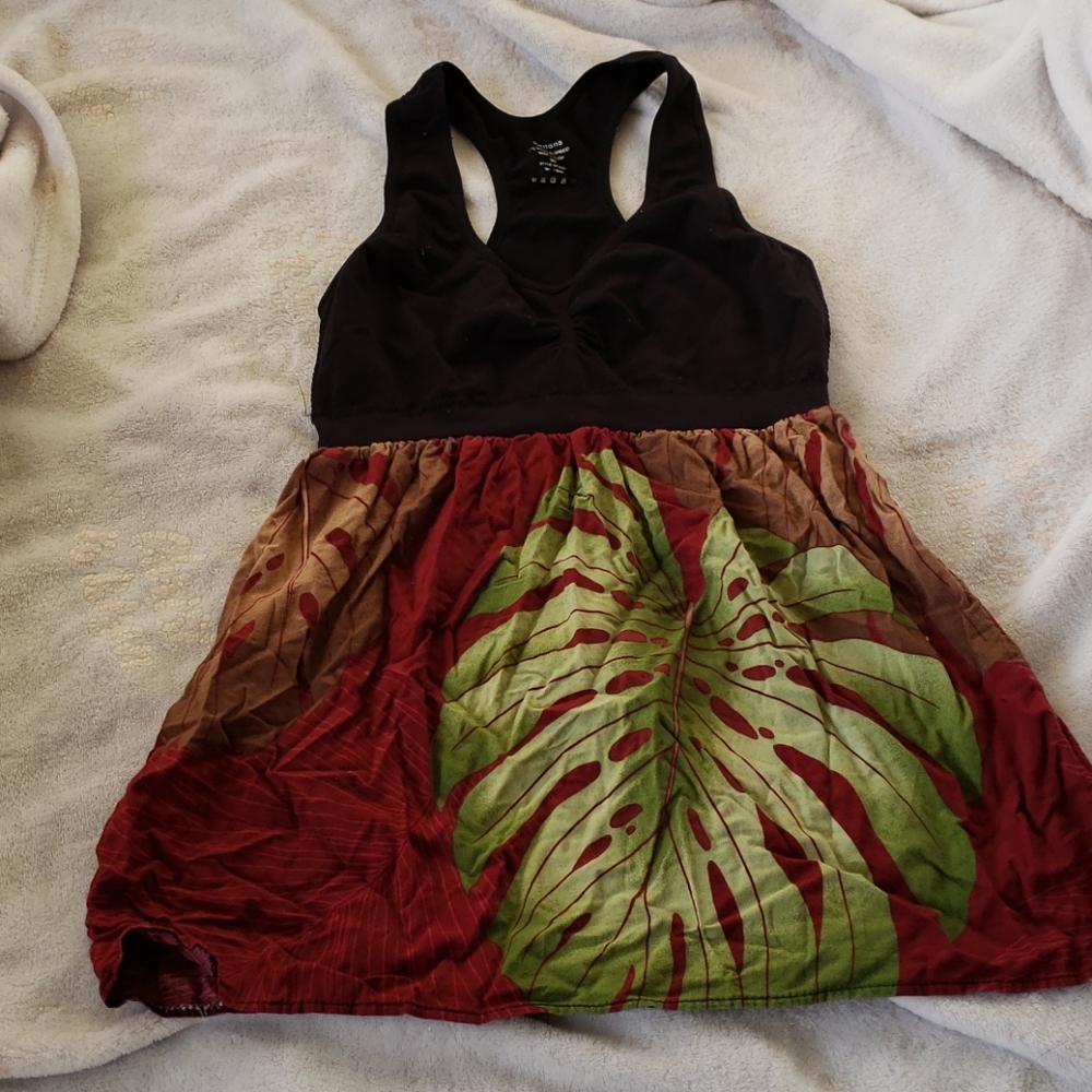 Hawaiian babydoll tank top